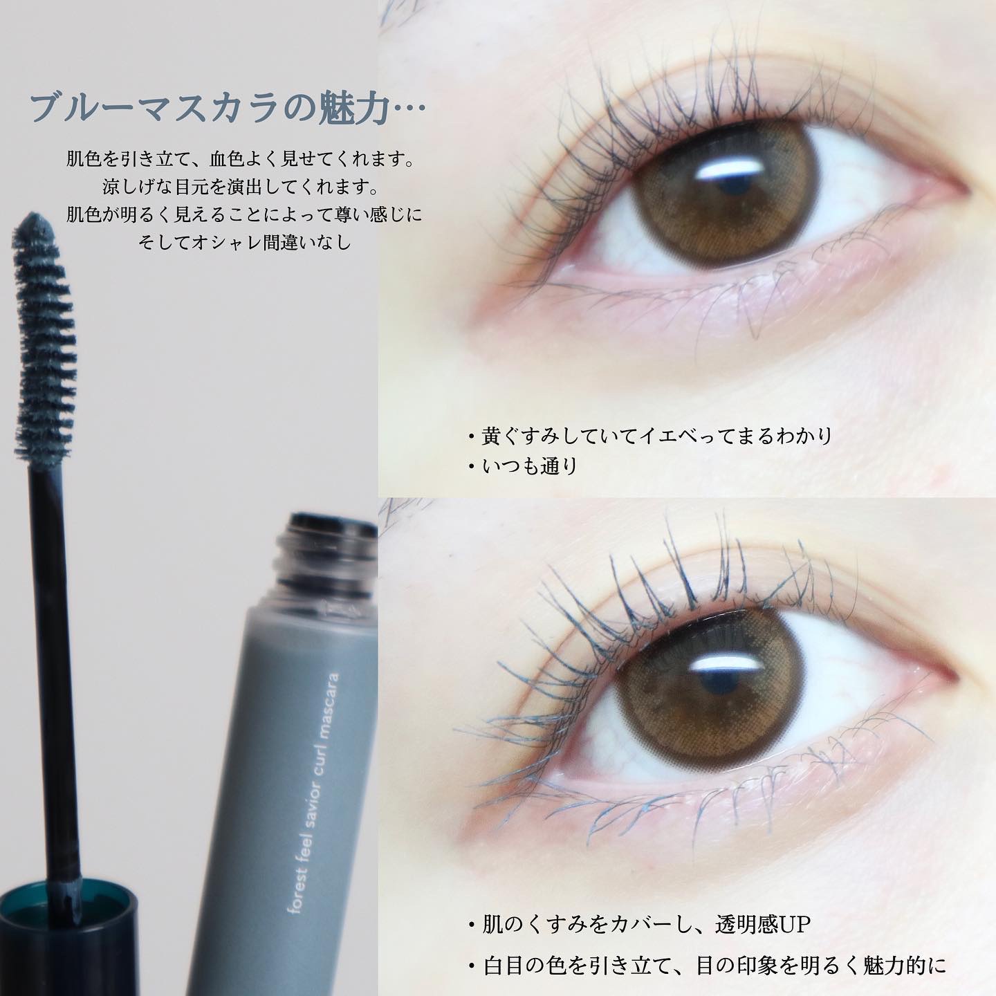 フォレスト フィール セイバー カールマスカラ 03 時雨/AINOKI mebuki/マスカラを使ったクチコミ（2枚目）