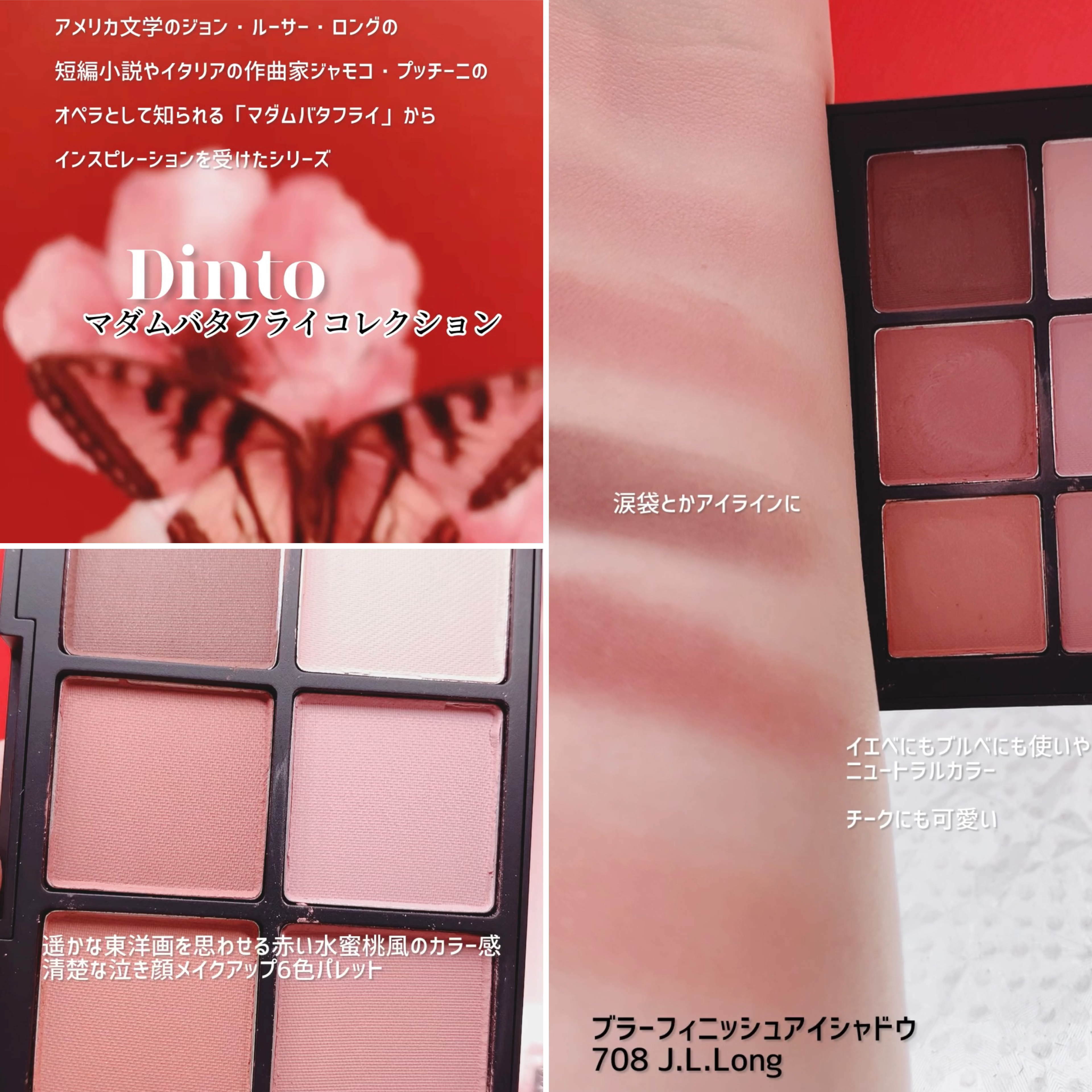 ブラーフィニシュシャドウパレット/Dinto/アイシャドウパレットを使ったクチコミ（2枚目）