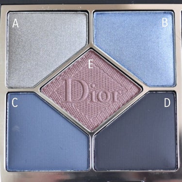 【旧】サンク クルール クチュール 189 ブルー ベルベット/Dior/パウダーアイシャドウを使ったクチコミ（2枚目）