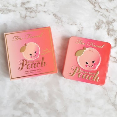 パパドントピーチ インフューズド チーク/Too Faced/パウダーチークを使ったクチコミ（1枚目）