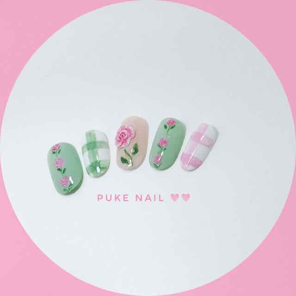 まい on LIPS 「3D花柄ネイルチップhttps://jp.puke-nail...」(2枚目)