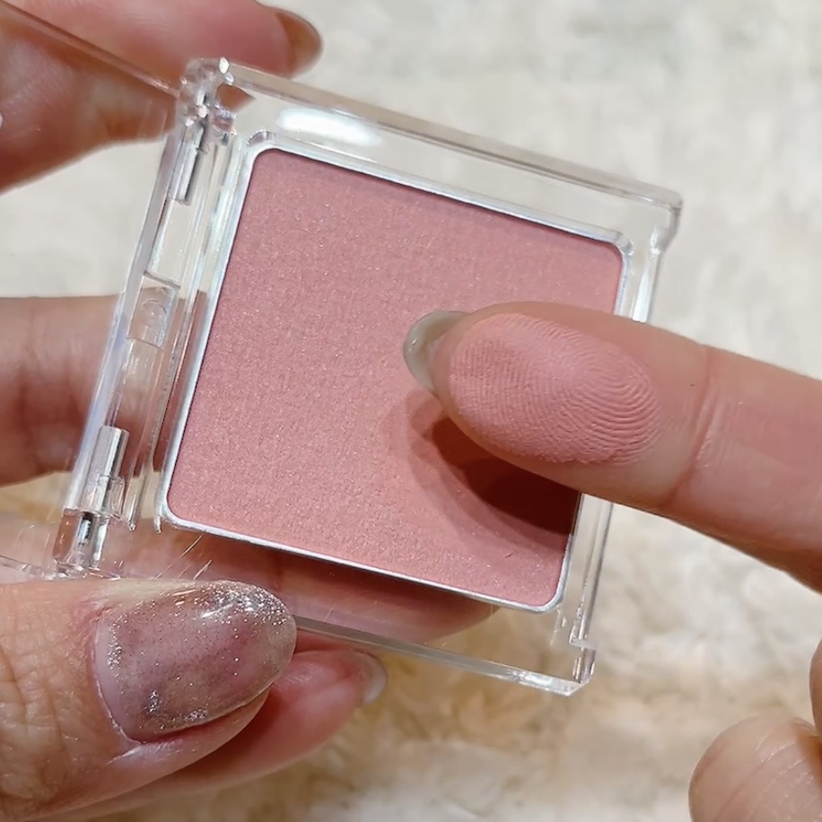 ぽわんチーク 01 デートローズ/muice/パウダーチークを使ったクチコミ（3枚目）