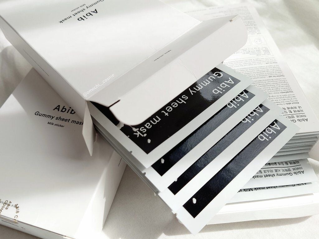 ガムシートマスク コラーゲン※10ミルク※11ステッカー/Abib /シートマスク・パックを使ったクチコミ(1枚目)