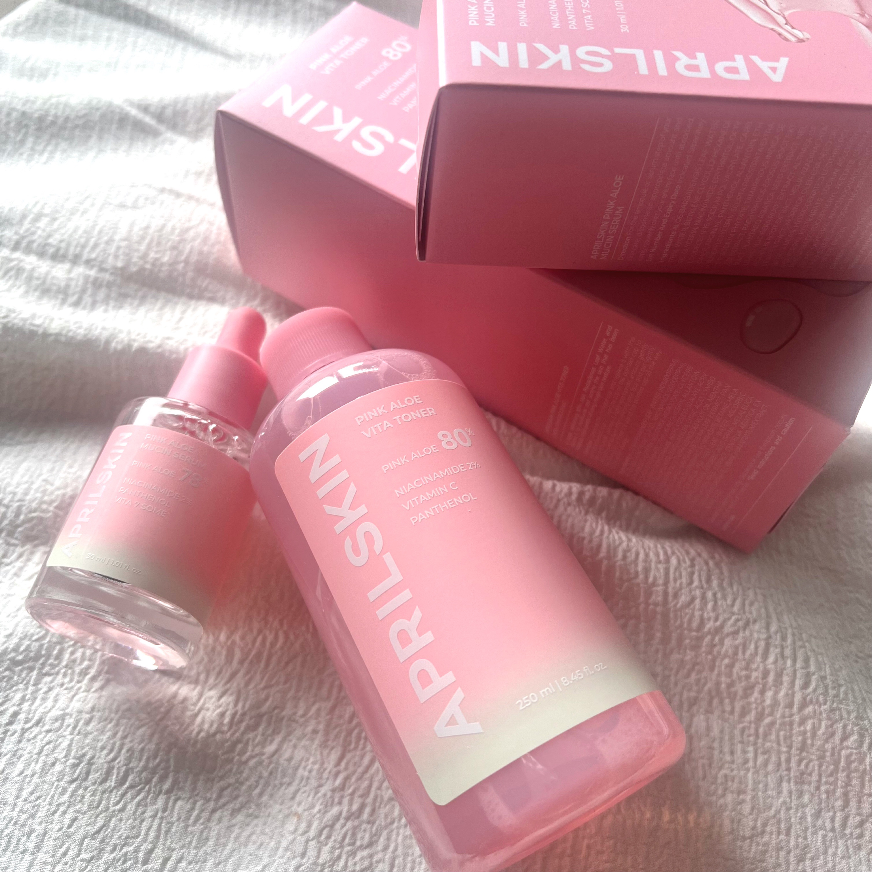 ピンクアロエビタトナー/APRILSKIN/化粧水を使ったクチコミ（1枚目）