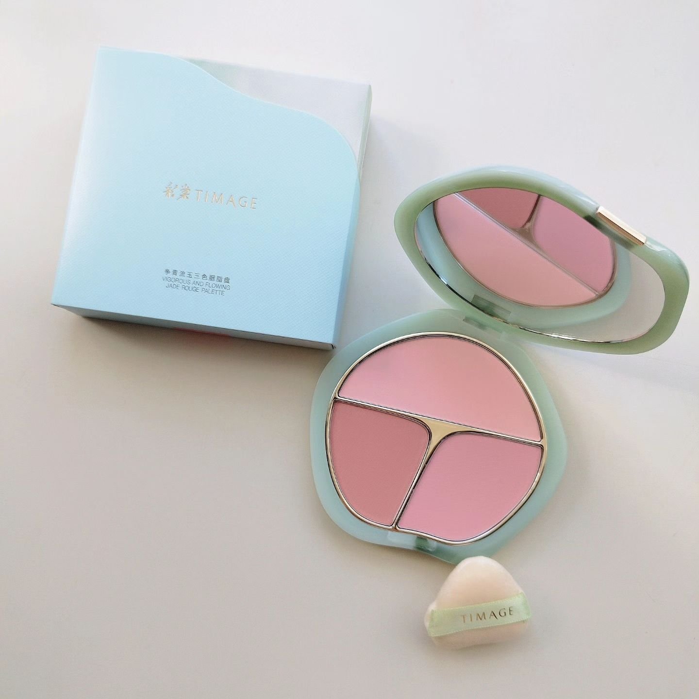 TIMAGE  3色チークパレット/TIMAGE/パウダーチークを使ったクチコミ（1枚目）
