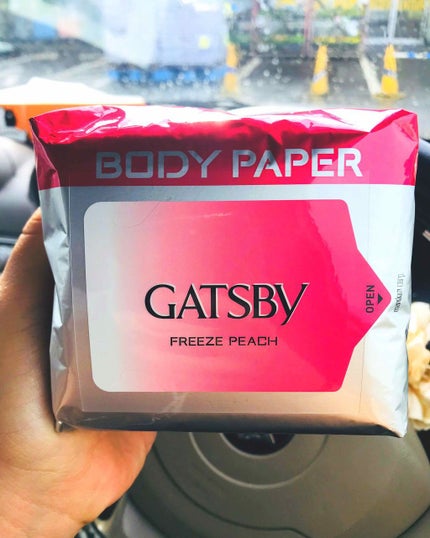 アイスデオドラント ボディペーパーN フリーズピーチ/ギャツビー/ボディシートを使ったクチコミ(1枚目)