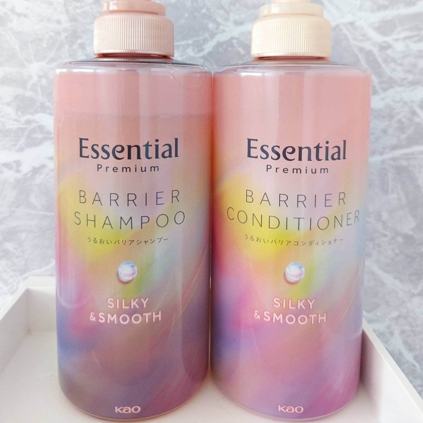 エッセンシャルプレミアム バリアシャンプー・コンディショナー シルキー&スムース/エッセンシャル/市販シャンプーを使ったクチコミ(2枚目)