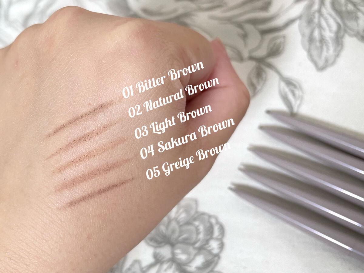 アイブロウカッペリーニスリム 02 ナチュラルブラウン/キャンメイク/アイブロウペンシルを使ったクチコミ（3枚目）