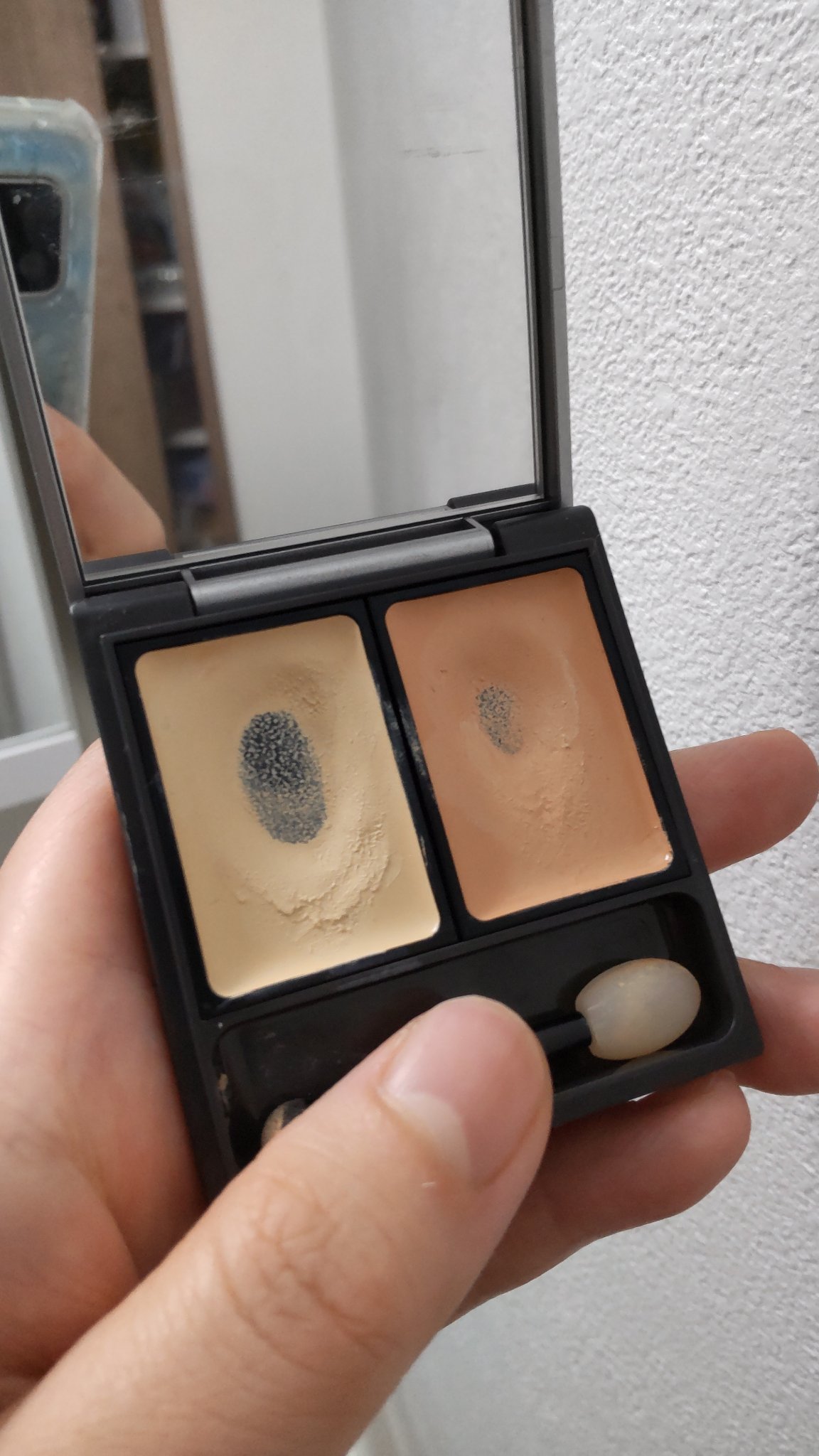 &be ファンシーラー ライトベージュ＆オレンジ/＆be/パレットコンシーラーを使ったクチコミ（2枚目）