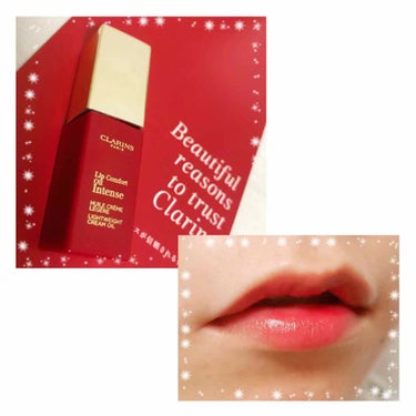 コンフォート リップオイル インテンス 07 インテンス レッド/CLARINS/リップグロスを使ったクチコミ（1枚目）