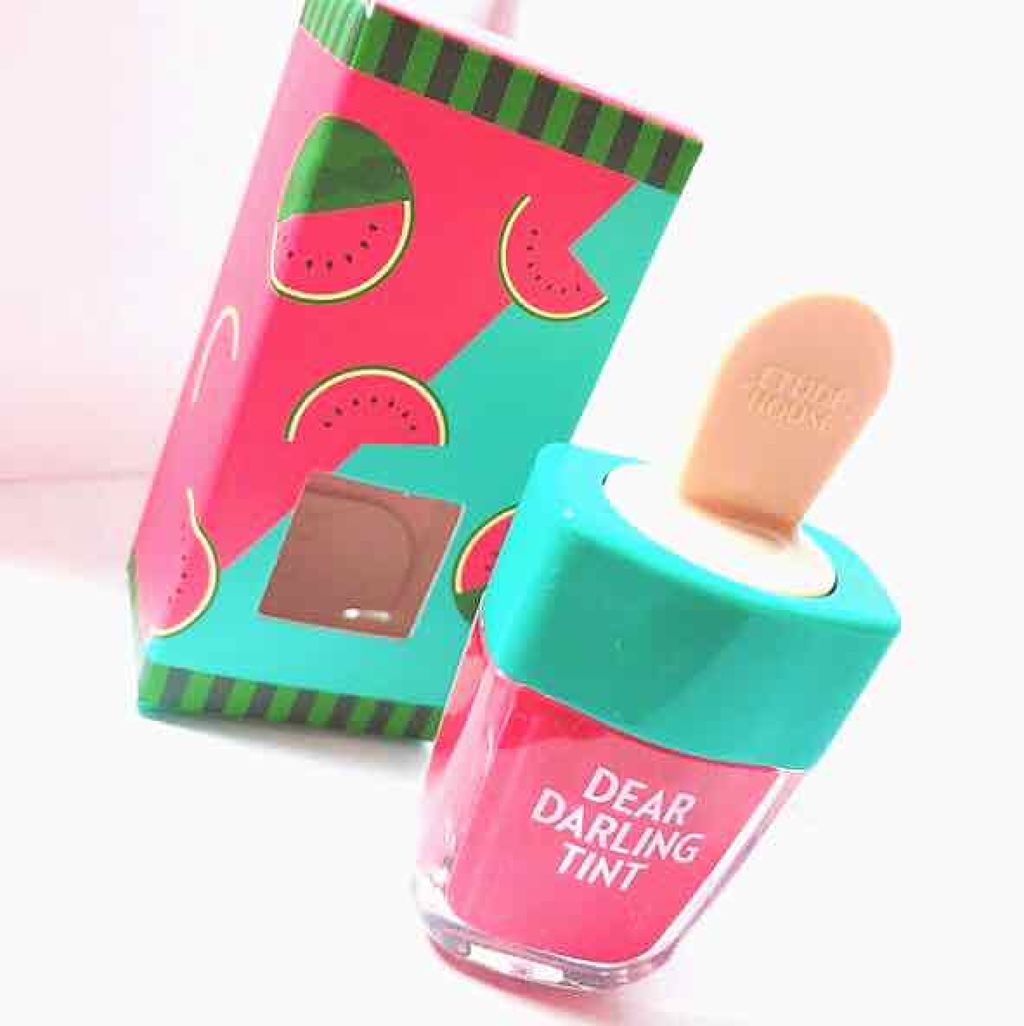 ディアダーリン ウォータージェルティント （アイスティント）/ETUDE/口紅を使ったクチコミ（1枚目）