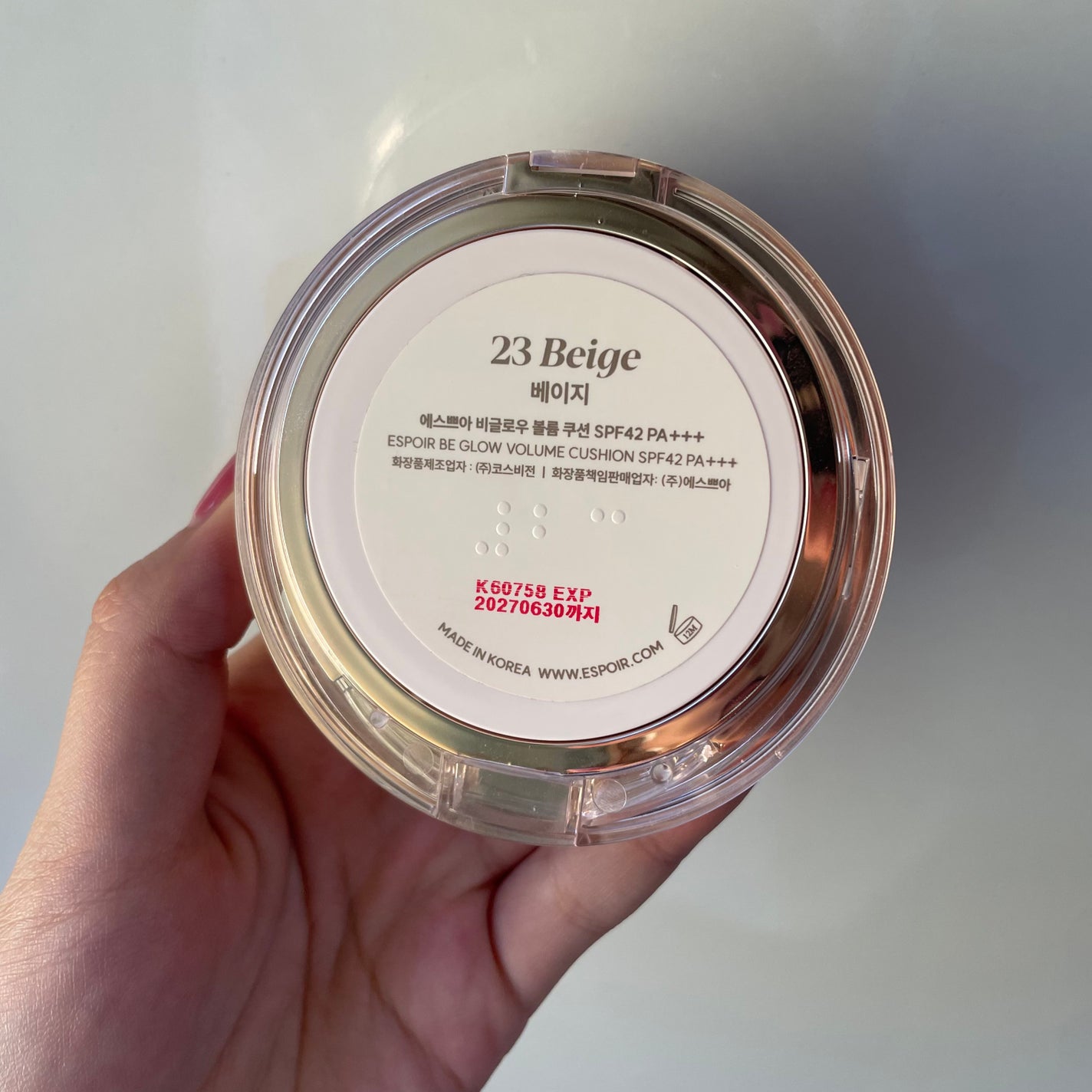 エスポア ビーグロー ボリュームクッション/espoir/クッションファンデーションを使ったクチコミ(2枚目)
