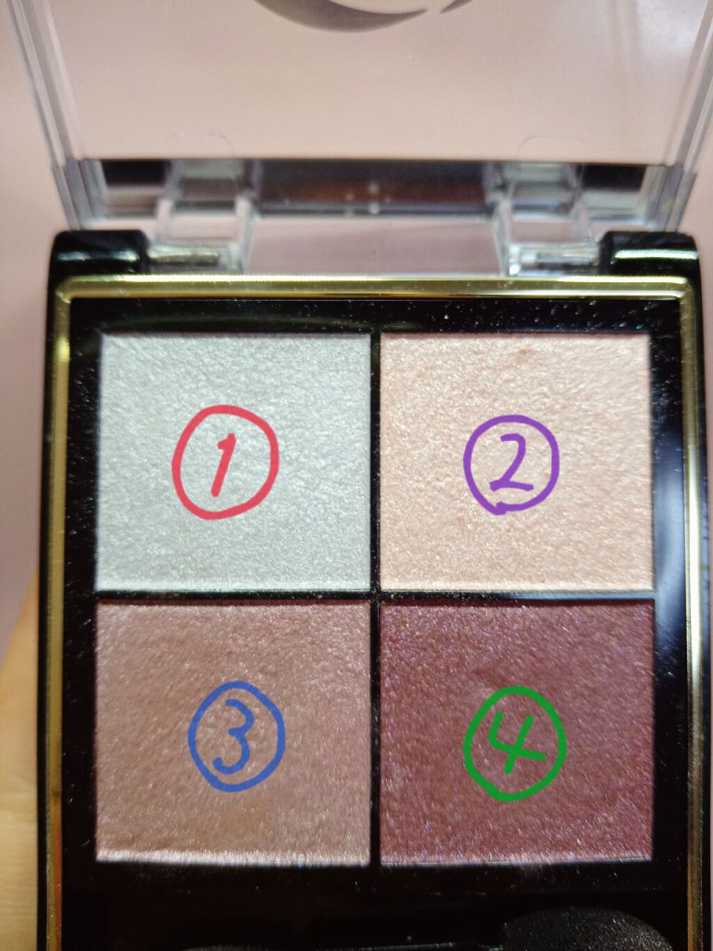 リアルクローズシャドウ/excel/アイシャドウパレットを使ったクチコミ（2枚目）