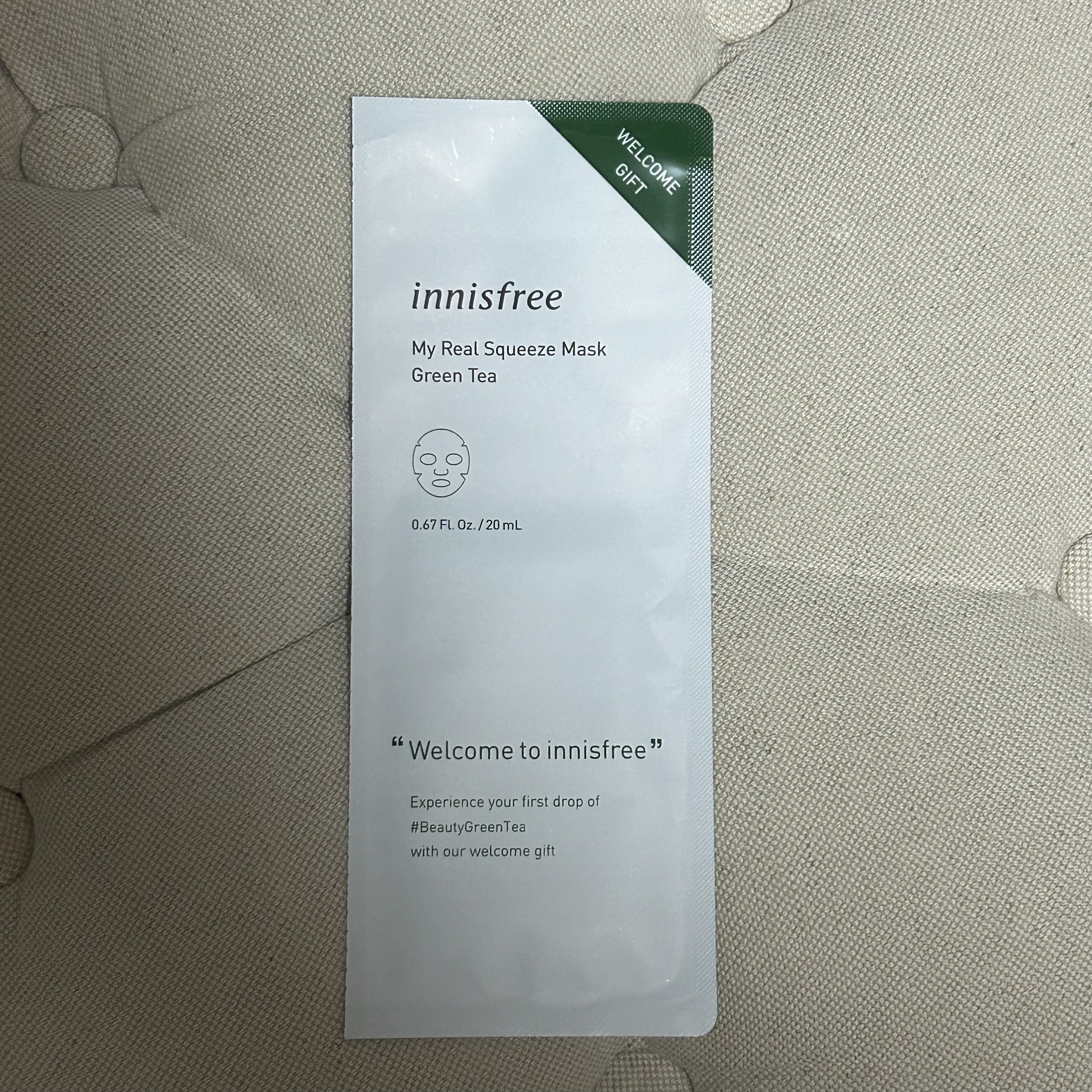 スクイーズ　マスクシート/innisfree/シートマスク・パックを使ったクチコミ（1枚目）