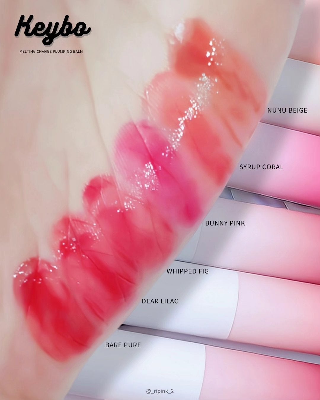 MELTING CHANGE PLUMPING BALM/keybo/口紅を使ったクチコミ(5枚目)