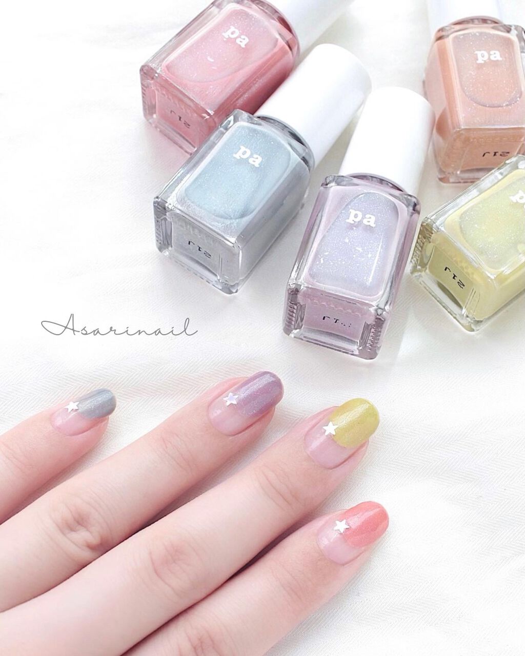 Pa ネイルカラー プレミア Pa Nail Collectiveの口コミ くすみパステルネイル Paネイルのく By Asari セルフネイル Lips
