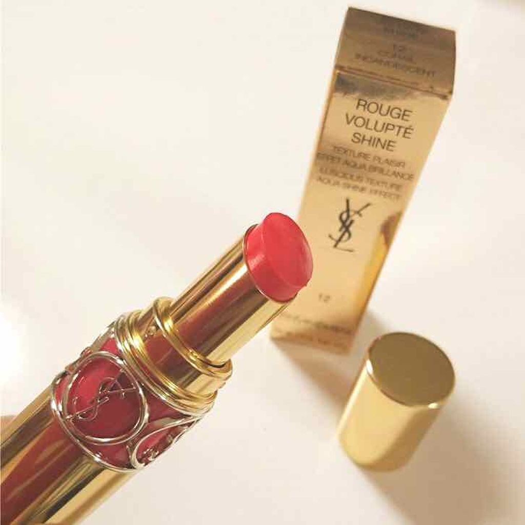 ルージュ ヴォリュプテ シャイン/YVES SAINT LAURENT BEAUTE/口紅を使ったクチコミ(1枚目)