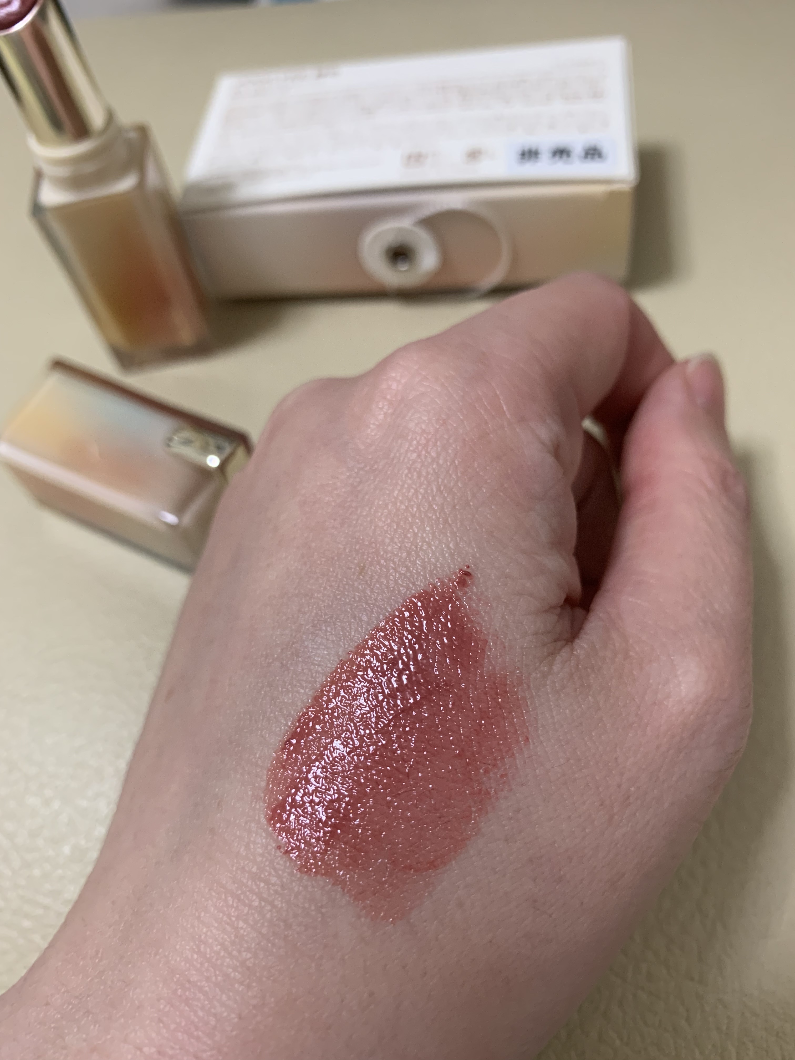 Joocyee グレーズフィルムルージュ/Joocyee/口紅を使ったクチコミ（3枚目）