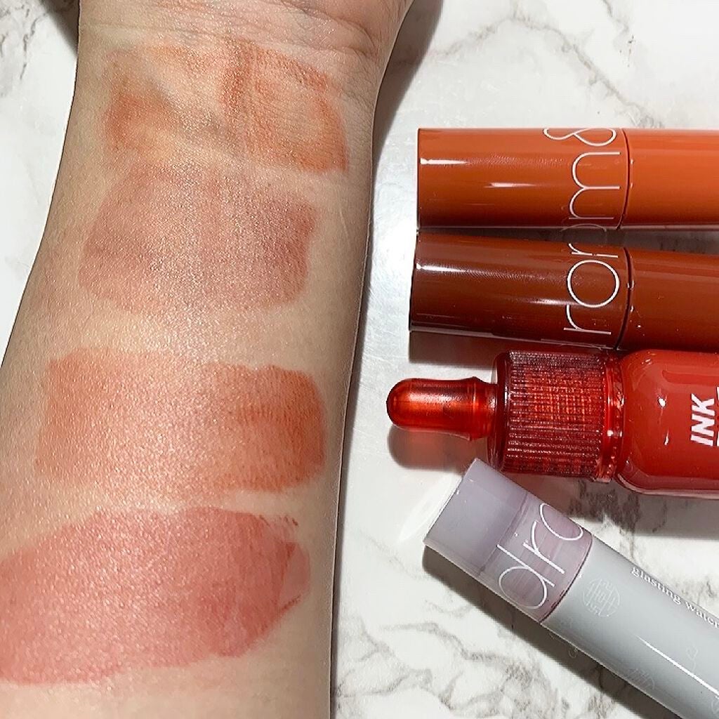 ジューシーラスティングティント/rom&nd/リップティントを使ったクチコミ(5枚目)