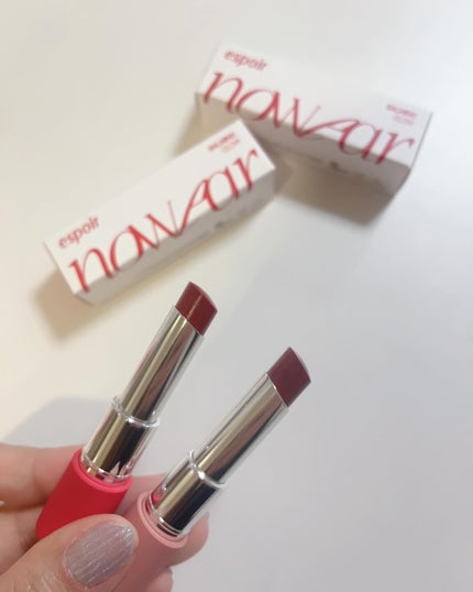 ノーウェアリップスティック バーミンググロー/espoir/口紅を使ったクチコミ(2枚目)