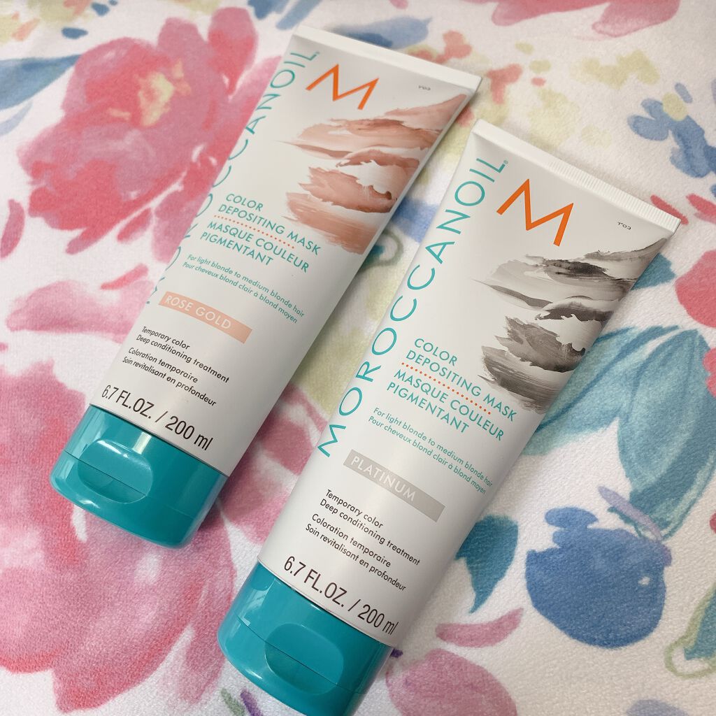 カラーデポジティングマスク/モロッカンオイル/洗い流すヘアトリートメントを使ったクチコミ(1枚目)