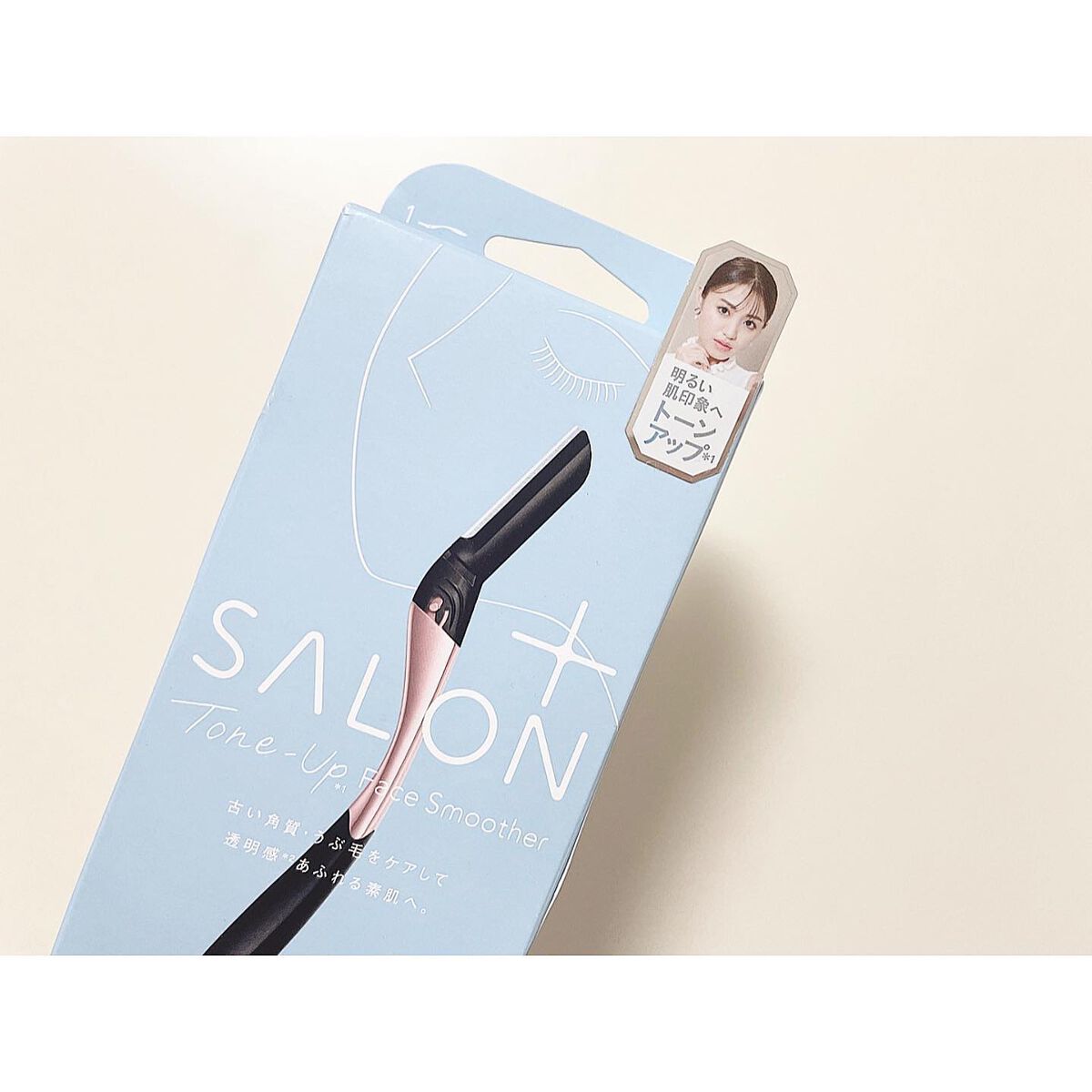 サロンプラス トーンアップ フェイススムーサー ホルダー(刃付き)/サロンプラス/シェーバーを使ったクチコミ(1枚目)