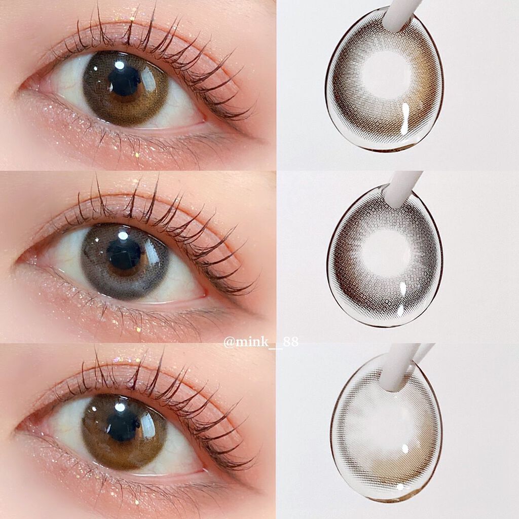 デームードブラウンマンスリー (DAYMOOD BROWN monthly)/OLOLA/１ヶ月（１MONTH）カラコンを使ったクチコミ（1枚目）