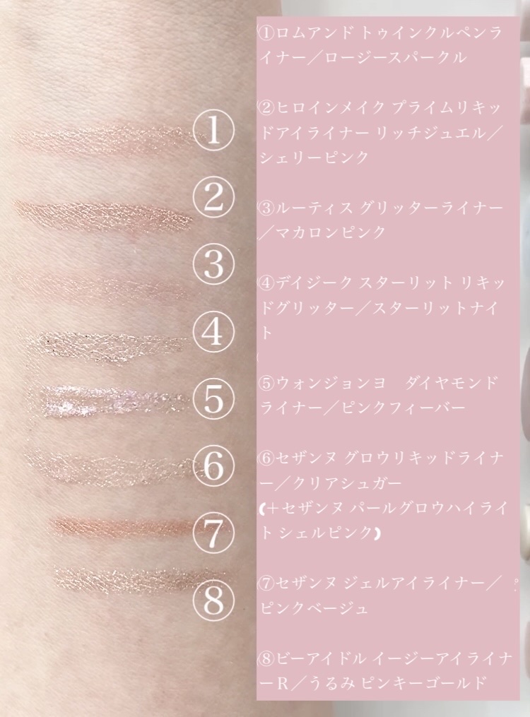 グリッターライナー/ROUTEES/リキッドアイライナーを使ったクチコミ（3枚目）