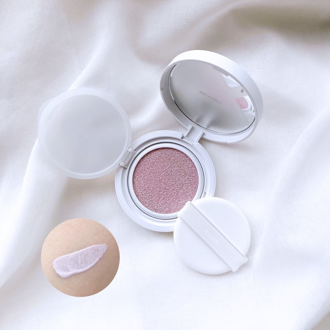 コンプリメントシリーズクッション 紫色(ボラ)/Ameli/クッションファンデーションを使ったクチコミ（2枚目）