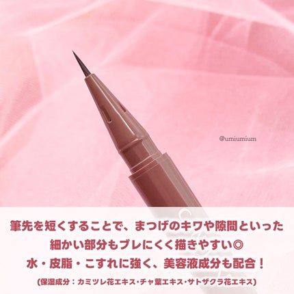 スリムリキッドアイライナー/キャンメイク/リキッドアイライナーを使ったクチコミ(3枚目)