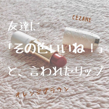 「そのリップの色いいね！」

-------

と、友達から言われました。

#CEZANNE 
#ラスティングリップカラーN504

の紹介です！

セザンヌのリップいいですよね。
安くて色も豊富で安