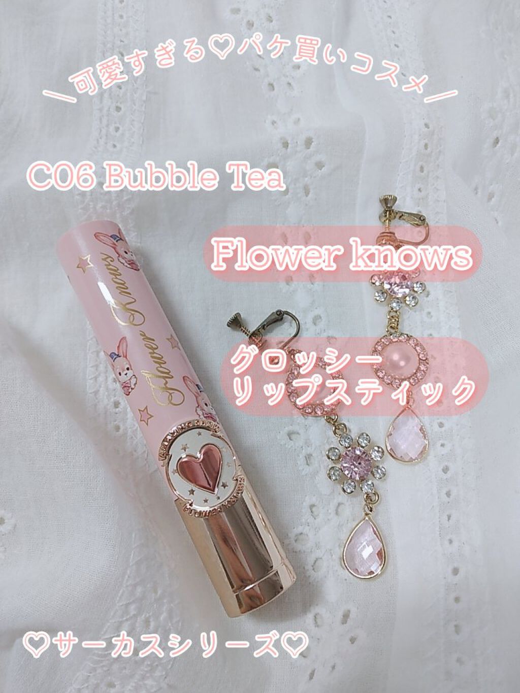 flowerKnows サーカスシリーズ リップ口紅 10色セット 試してみた】サーカスシリーズ グロッシーリップスティック