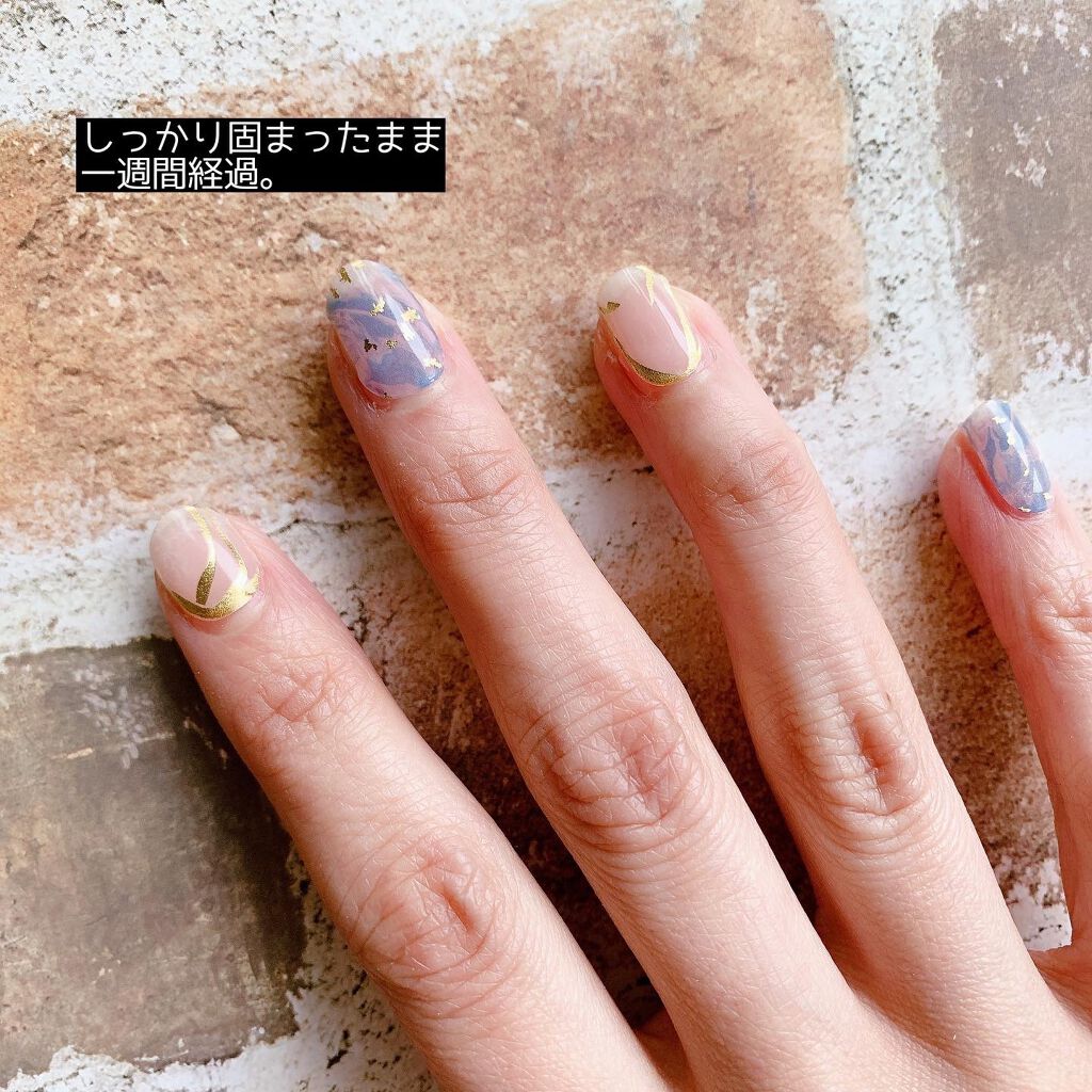 セミキュアジェルネイル(ハンド)/ohora/ネイルシールを使ったクチコミ(5枚目)