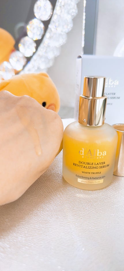 ホワイトトリュフダブルレイヤーリバイタライジングセラム/ダルバ/美容液を使ったクチコミ(4枚目)