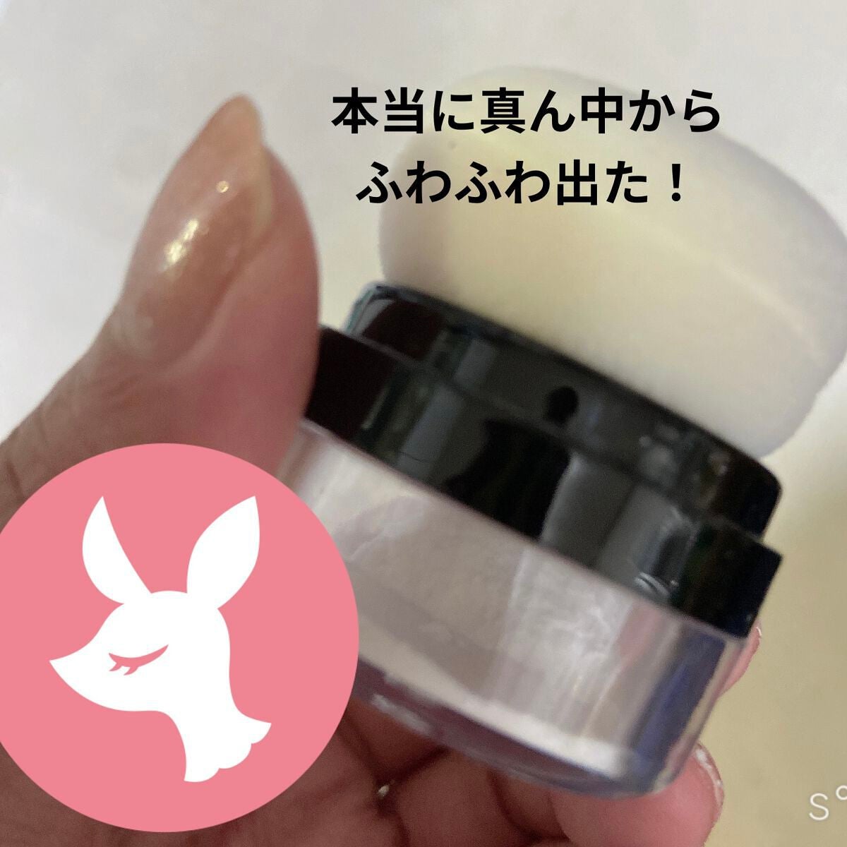 スポンジ付きチーク容器/DAISO/その他化粧小物を使ったクチコミ(3枚目)