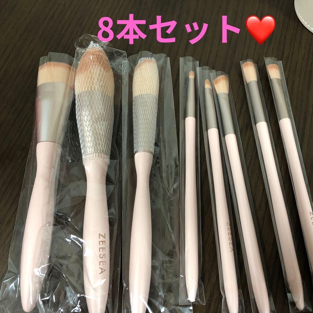ローズクラウドメイクブラシセット/ZEESEA/メイクブラシを使ったクチコミ(2枚目)