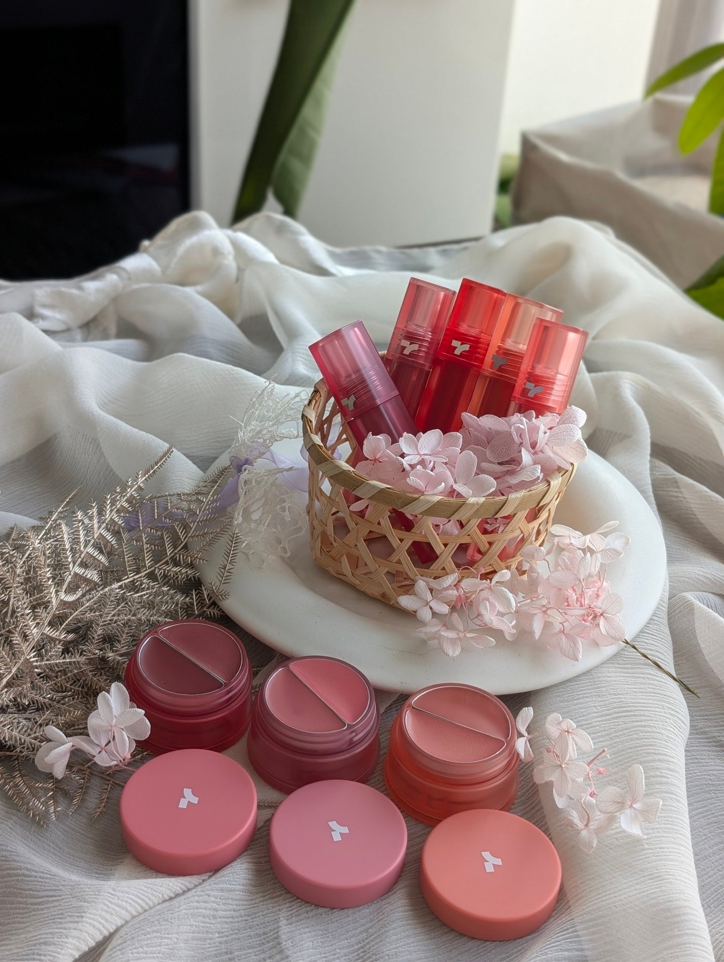 チークトーン リップ&チーク デュオバーム/TONYMOLY/口紅を使ったクチコミ(2枚目)