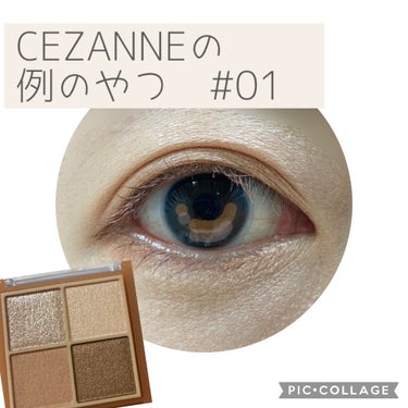 ベージュトーンアイシャドウ/CEZANNE/アイシャドウパレットを使ったクチコミ（1枚目）