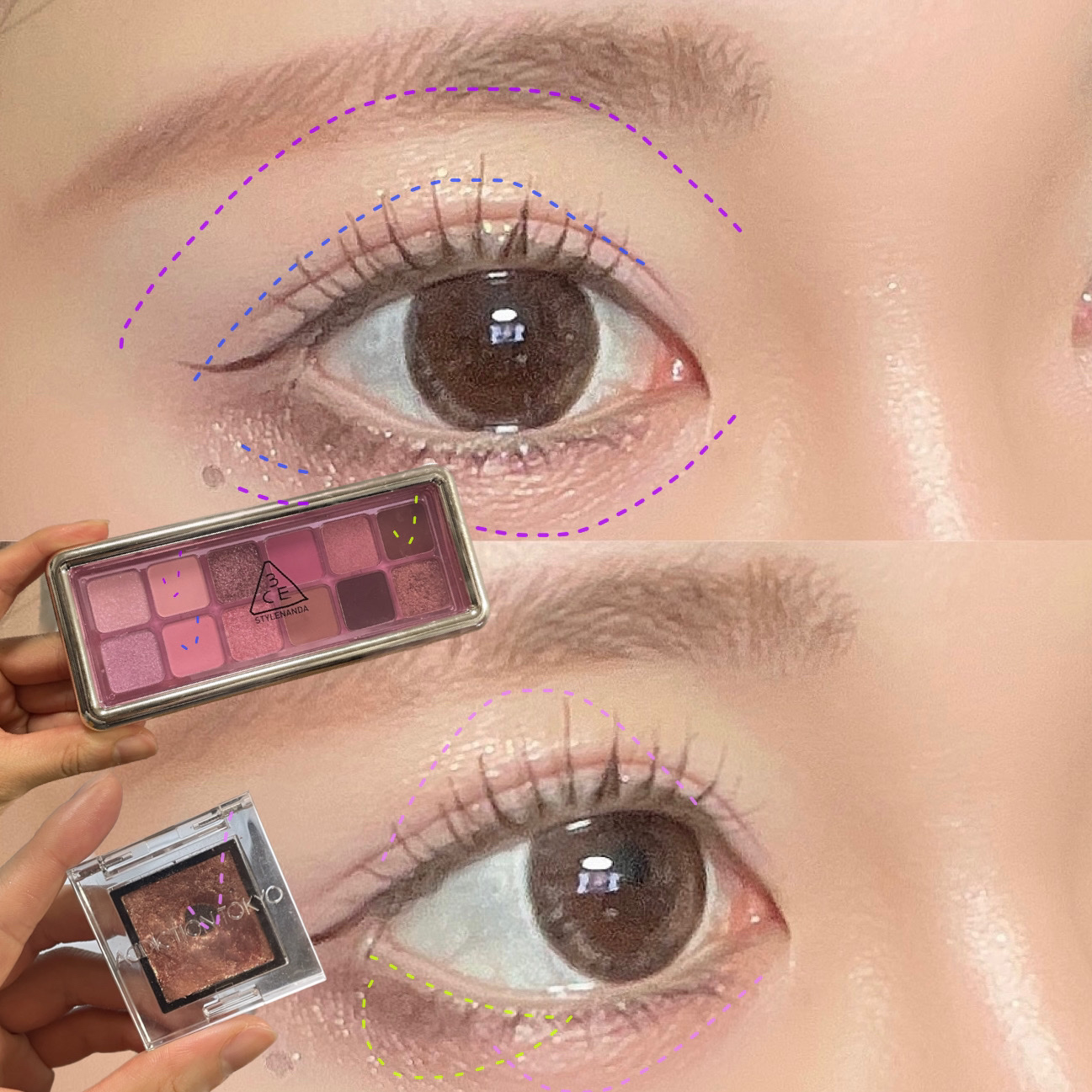 3CE ニューテイク アイシャドウパレット/3CE/アイシャドウパレットを使ったクチコミ（3枚目）