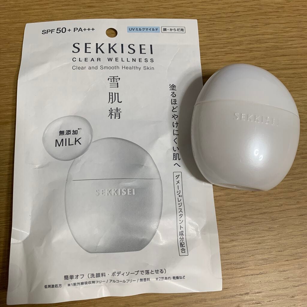 クリアウェルネス UV ディフェンス ミルク マイルド/雪肌精/日焼け止めミルクを使ったクチコミ(1枚目)