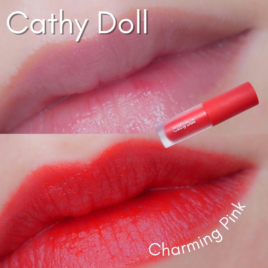 リップアンドチーク ヌードマットティント/CathyDoll/リップティントを使ったクチコミ(1枚目)