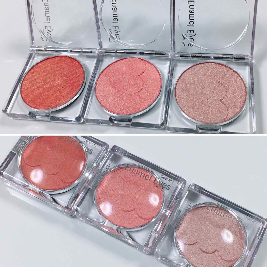 ディアマイ エナメルアイズ PK004 曖昧な反応【生産終了】/ETUDE/ジェル・クリームアイシャドウを使ったクチコミ（3枚目）