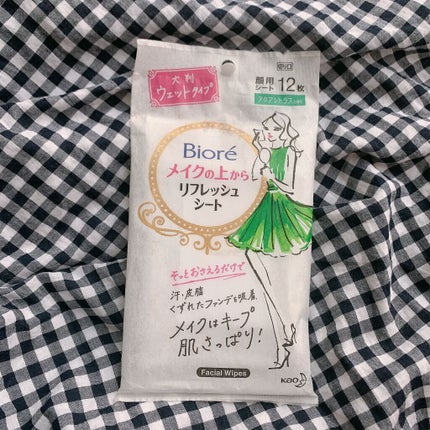 メイクの上からリフレッシュシート/ビオレ/フェイスシートを使ったクチコミ(1枚目)