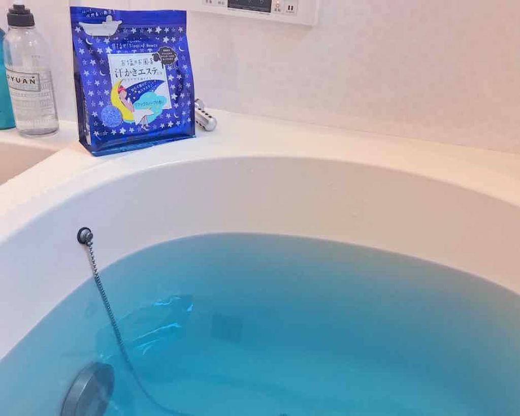 汗かきエステ気分 リラックスナイト/マックス/無機塩系入浴剤を使ったクチコミ（1枚目）