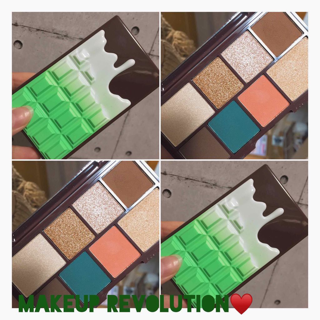 ミニチョコレートアイシャドウパレット/MAKEUP REVOLUTION/アイシャドウパレットを使ったクチコミ（1枚目）