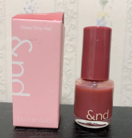 アンドバイロムアンド グラッシードロップネイル/&nd by rom&nd/マニキュアを使ったクチコミ(2枚目)
