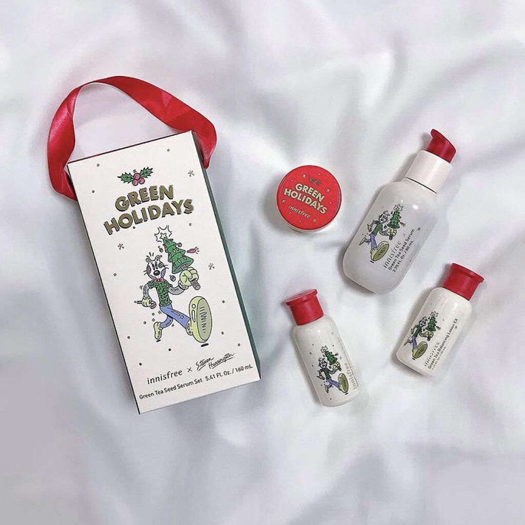 ハンドクリーム セット 2021 Green Holidays Edition/innisfree/ハンドクリームを使ったクチコミ（2枚目）