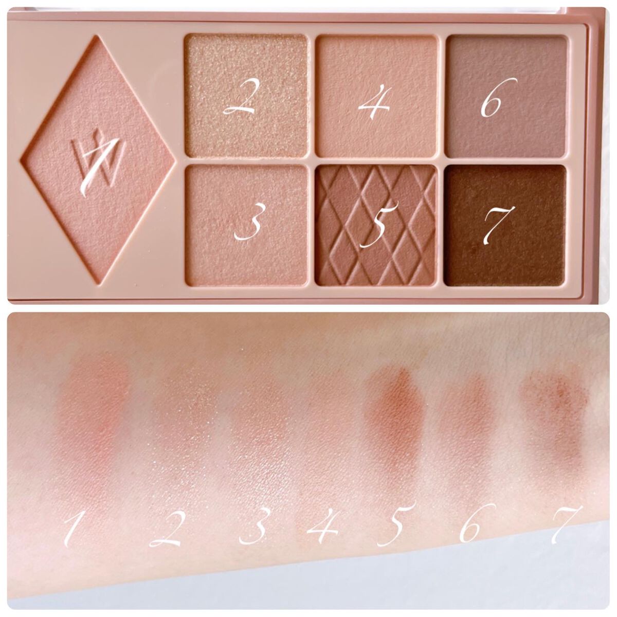 ウォンジョンヨ W デイリームードアップパレット /Wonjungyo/アイシャドウパレットを使ったクチコミ(2枚目)