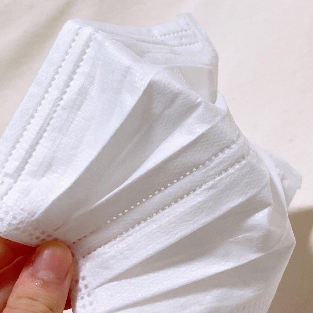 さまぬん on LIPS 「\息苦しさを軽減!/プリーツガード呼吸快適マスク小さめ個別包装..」(3枚目)