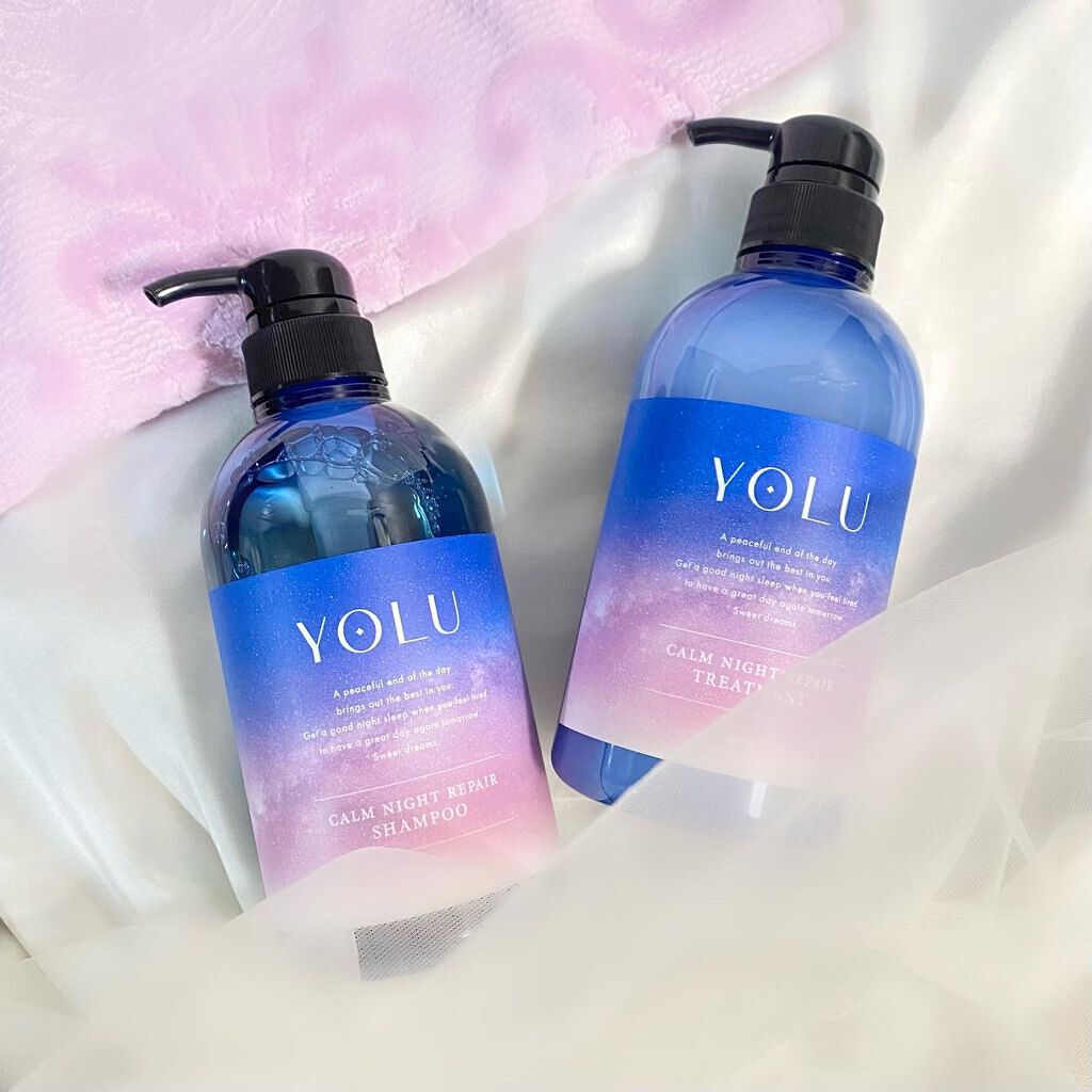 カームナイトリペアシャンプー／トリートメント/YOLU/市販シャンプーを使ったクチコミ（1枚目）